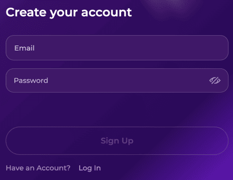 Registration at Oxbet casino